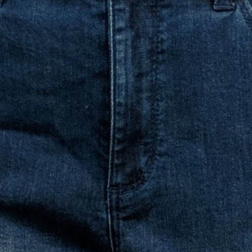 Susan Graver Stretch Denim Jean with Dip Dye Detail Women's Plus Sz Jeans Blue - Picture 3 of 5